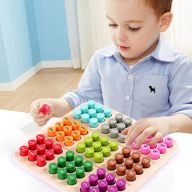 Kids Sudoku Games Chess Toys Cognitive Color Digital Board Party Games Educational Sudoku Puzzles Wooden Toys