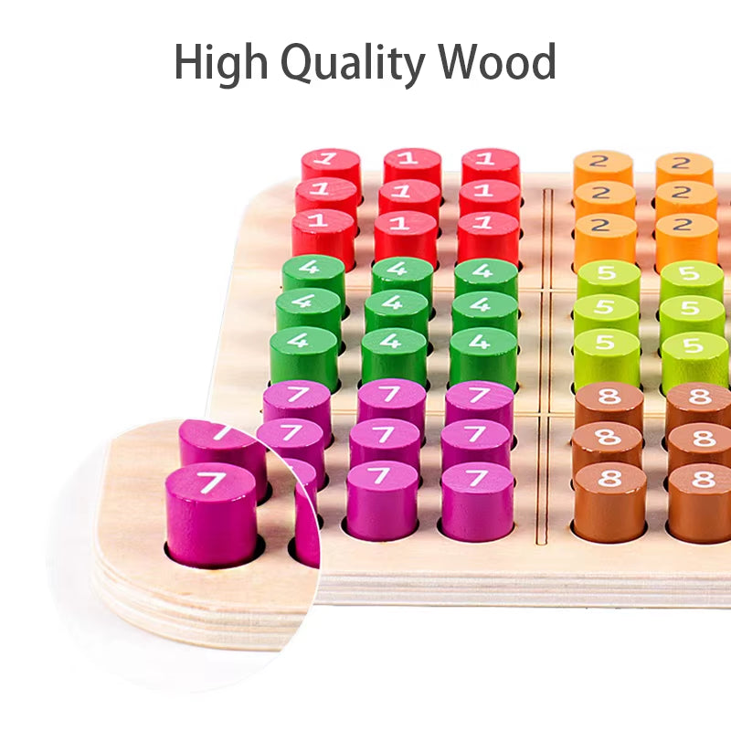 Kids Sudoku Games Chess Toys Cognitive Color Digital Board Party Games Educational Sudoku Puzzles Wooden Toys