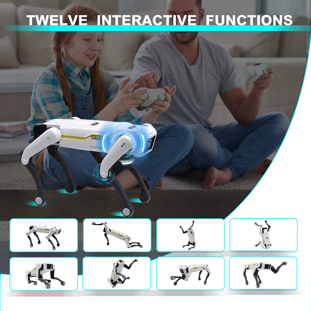 Intelligent AI RC Robot Dog Voice Dialogue APP Remote Control Programming Singing Dancing Machine Dog Kids Toys